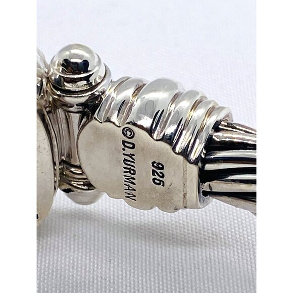 David Yurman Hinge Watch Case Bangle Bracelet 925 585 14k 6.5" - Picture 5 of 9